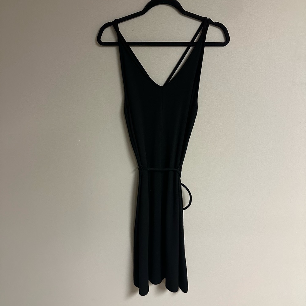 Market & Spruce Cecile Elegant Black Sleeveless Knit Dress large